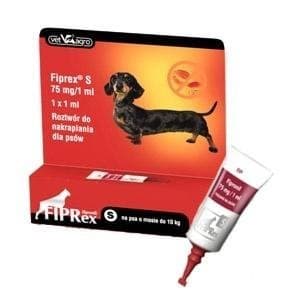 Vet-Agro, Fiprex, krople na pchły i kleszcze dla psa S (do 10kg)