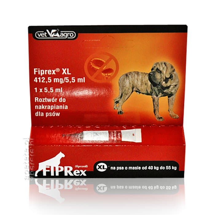 Vet-Agro, Fiprex, krople na pchły i kleszcze dla psa XL (40-55kg)