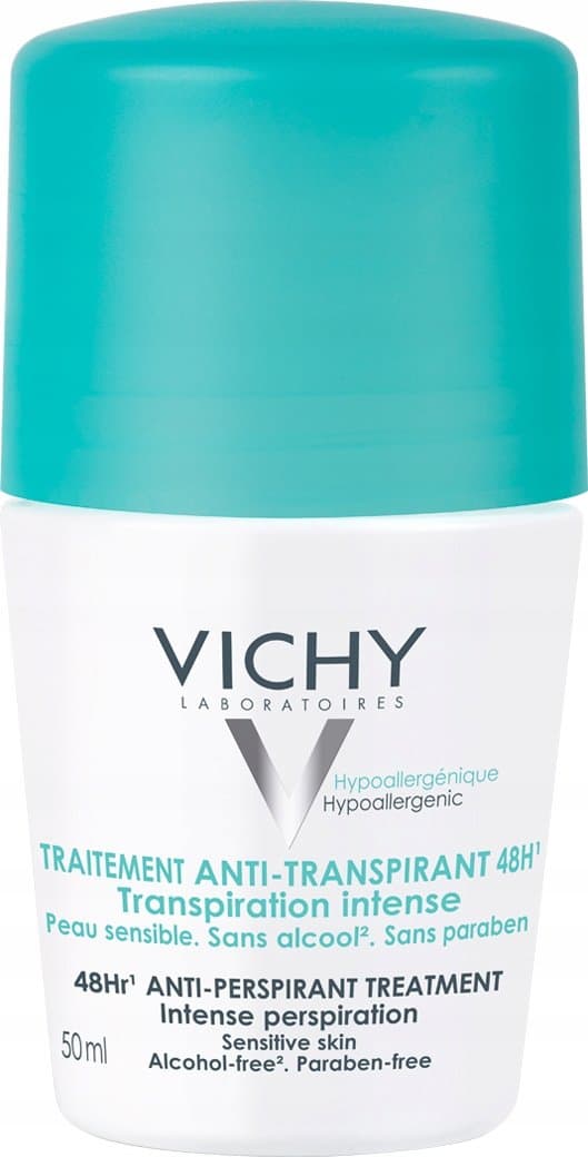 Vichy 48h Intensive Anti-Perspirant Deodorant 50ml No Alcohol Hypoallergeni
