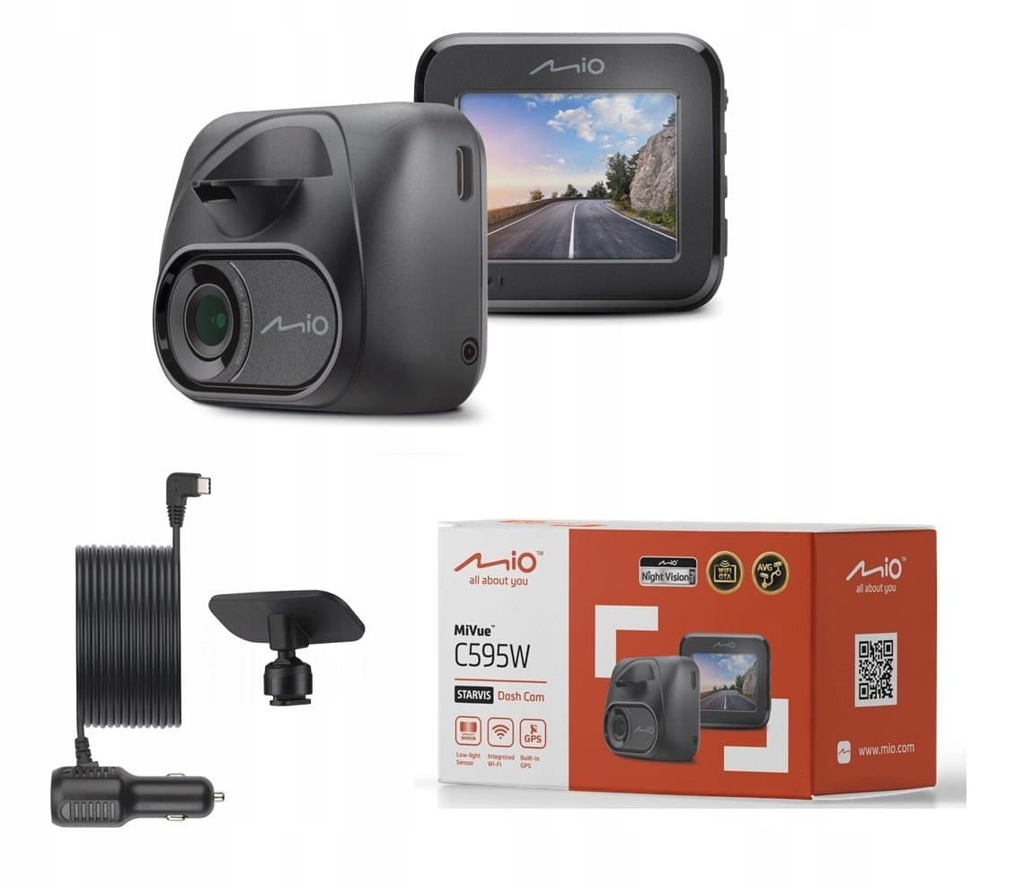 Wideorejestrator Mio Mivue C595W Kamera Samochodowa Hdr Wifi GPS