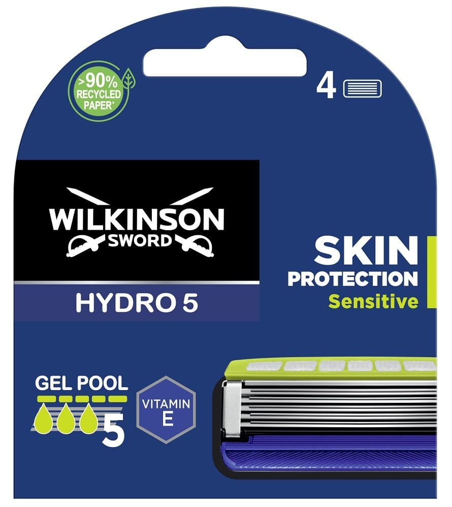 Wilkinson Sword Hydro 5 Skin Protection Sensitive Zapasowe ostrza do maszynki do golenia dla mężczyzn 4szt
