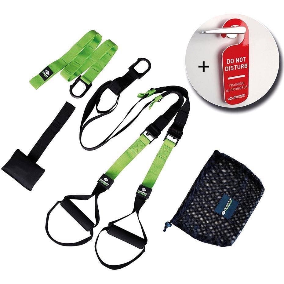Zestaw do wzmacniania mięśni Schildkrot Sling Trainer czarno-zielony 960026