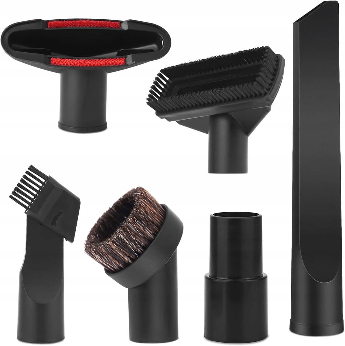 ZESTAW SZCZOTEK I SSAWEK DO ODKURZACZA 6W1 UNIWERSALNY 32/35 MM Z ADAPTEREM