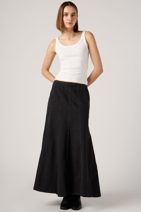 Levi's Seamed Flare Skirt - Women - 31 - Black
