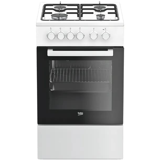 KUCHNIA KUCHENKA GAZOWA BEKO FSS52020DW 50 CM PIEKARNIK A GRILL PAROWY