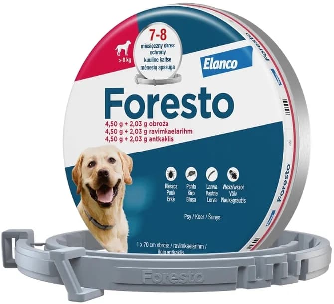 Foresto obroża przeciw pchłom i kleszczom dla psa powyżej 8 kg 70 cm