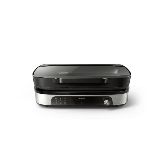 Elektryczny grill kontaktowy Philips HD6212/90 - 2400 W, czarny/srebrny