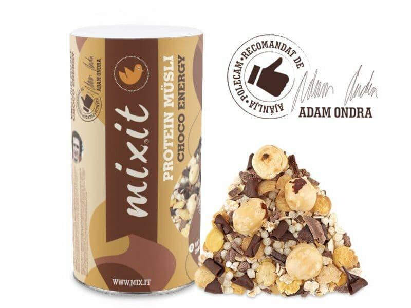 Proteinowe musli Adama Ondry z czekoladą