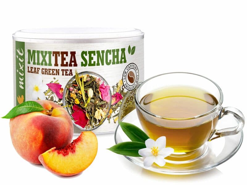 Mixitea - Zielona herbata Sencha Brzoskwinia