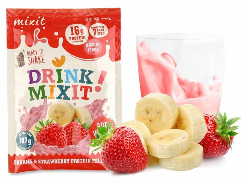 Proteinowy Drink Mixit - Banan & Truskawka