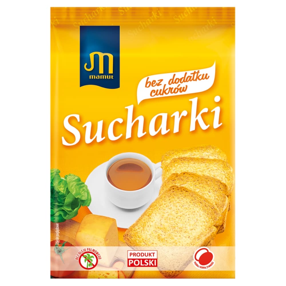 MAMUT Sucharki bez dodatku cukrów 225 g