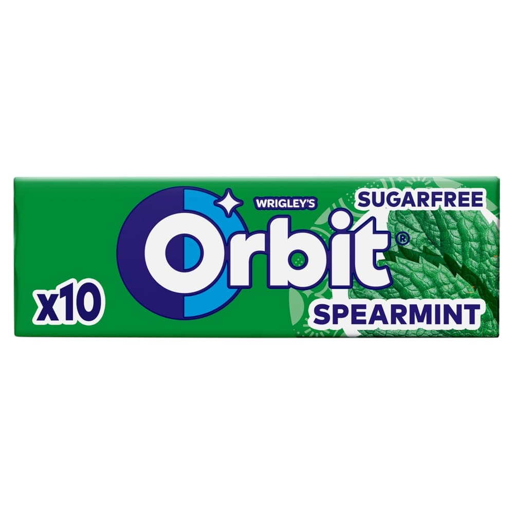 ORBIT Guma do żucia bez cukru Spearmint 10 drażetek 14 g