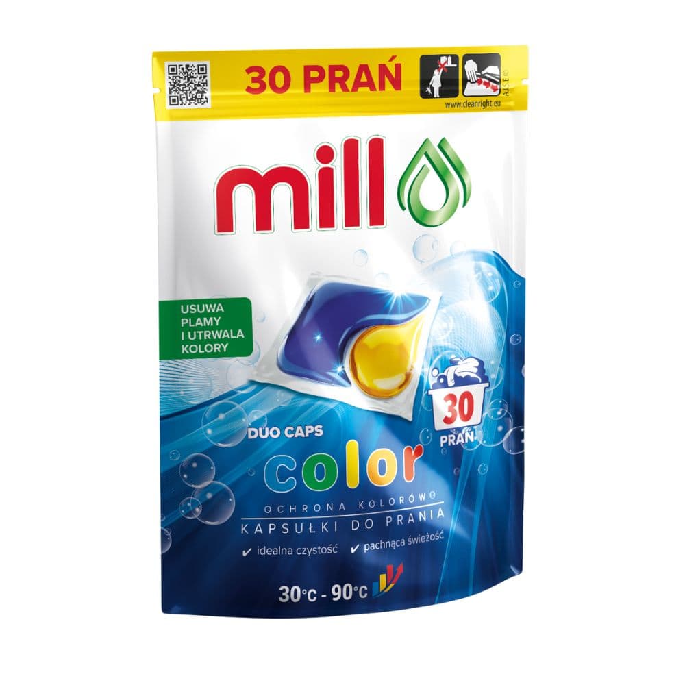 MILL Kapsułki do prania tkanin kolorowych 30 szt.