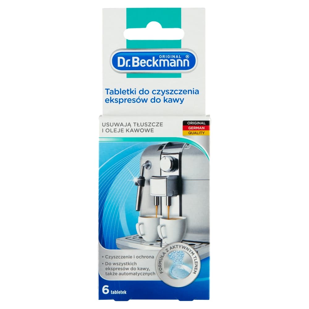 DR. BECKMANN Tabletki do czyszczenia ekspresów do kawy 6 szt.