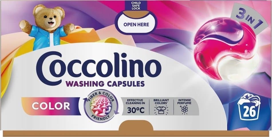COCCOLINO Kapsułki do prania Color 26 szt.