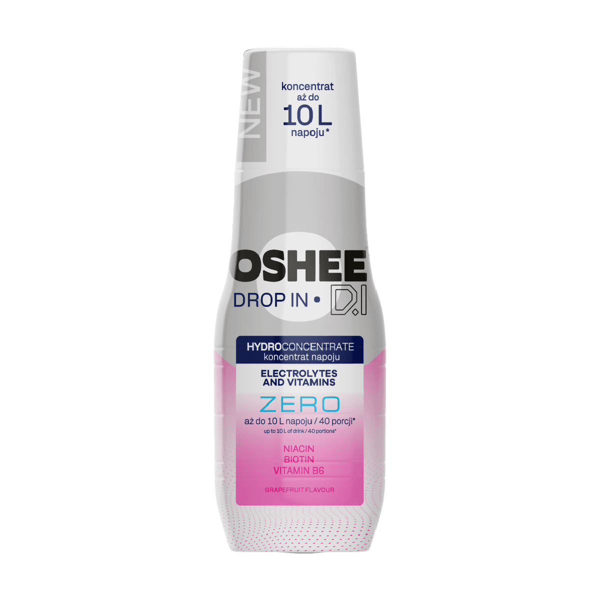 OSHEE DROP IN ZERO Koncentrat napoju elektrolitowego o smaku grejpfrutowym bez cukru 500 ml
