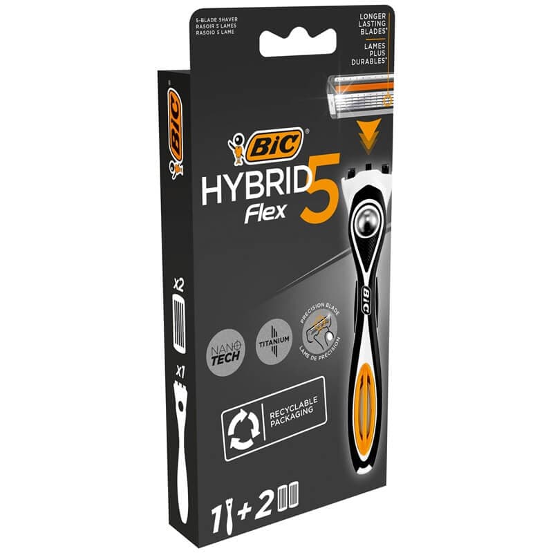 BIC FLEX 5 Maszynka do golenia Hybrid + 2 szt. ostrzy wymiennych