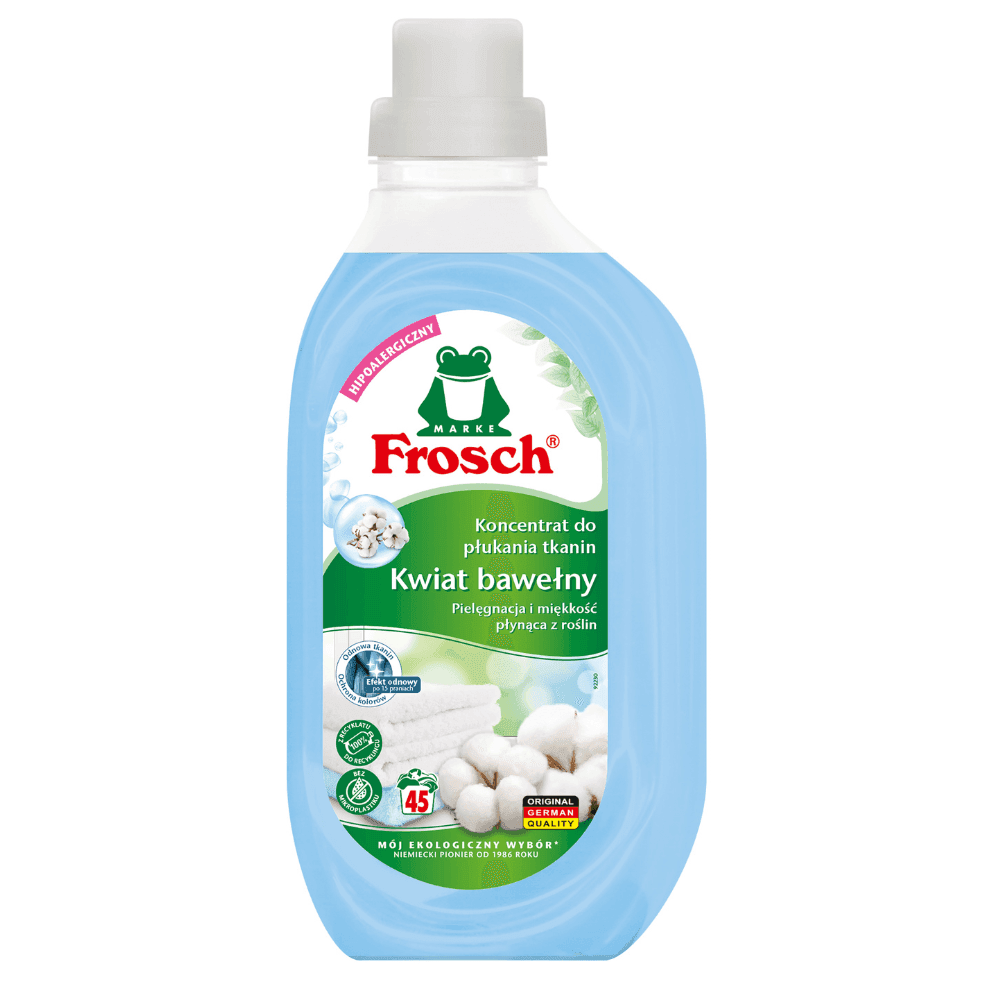 FROSCH Koncentrat do płukania tkanin kwiat bawełny 900 ml