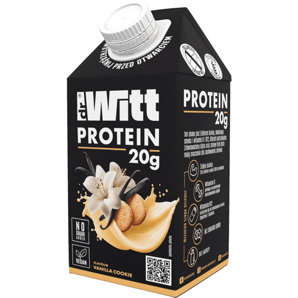 DR WITT PROTEIN Napój proteinowy o smaku ciasteczek waniliowych 500 ml