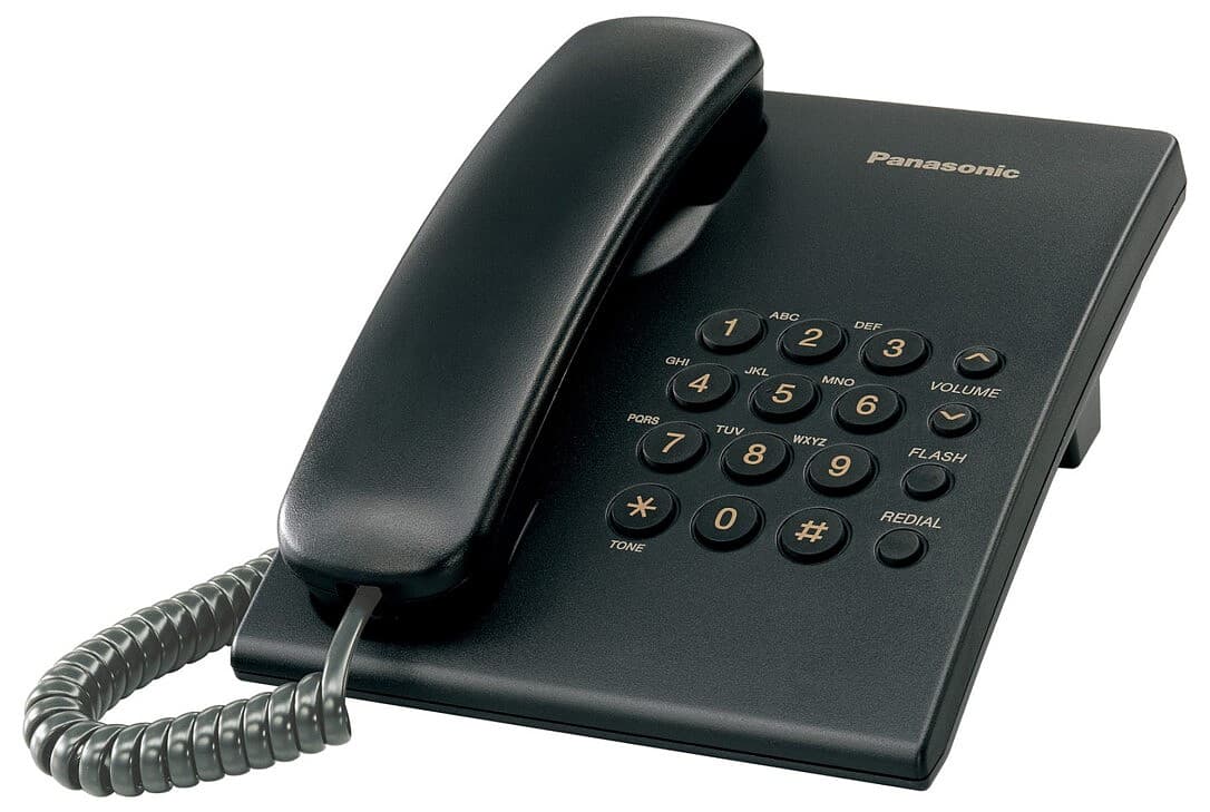 Telefon stacjonarny Panasonic KX-TS500PDB Czarny