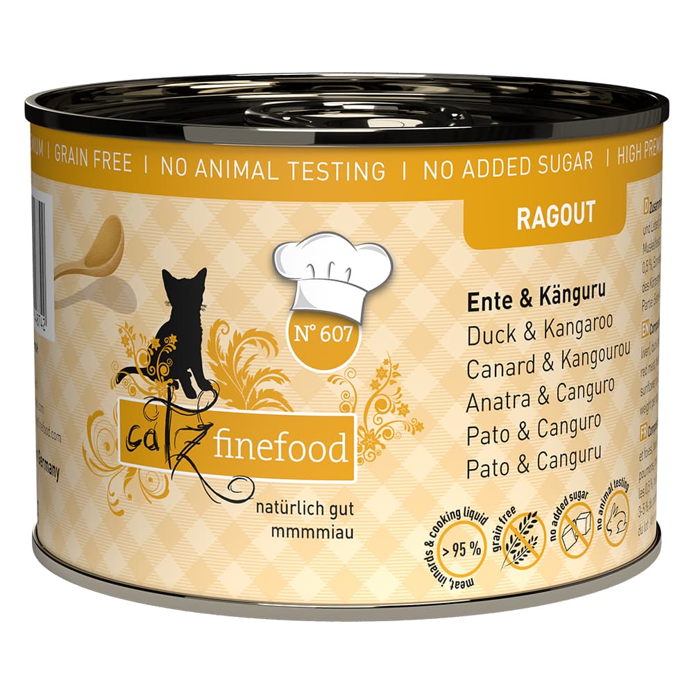 catz finefood Ragout, 6 x 190 g - Kangur i kaczka