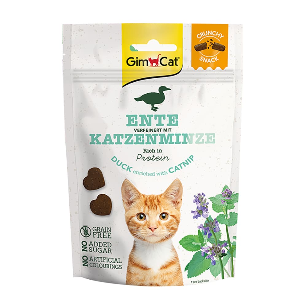 GimCat Crunchy Snacks - Kaczka z kocimiętką, 50 g