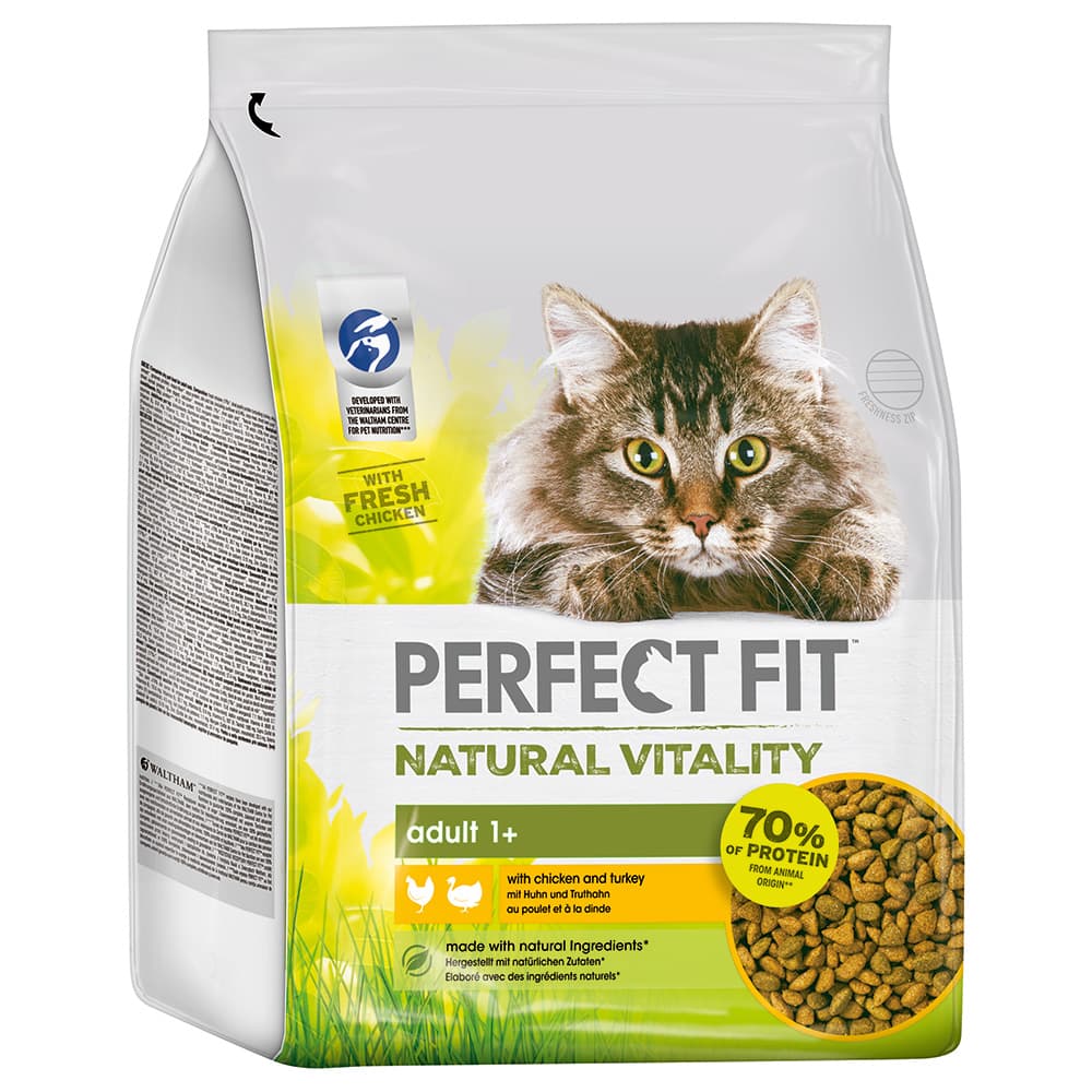 Perfect Fit Natural Vitality Adult 1+, kurczak i indyk - 2,4 kg