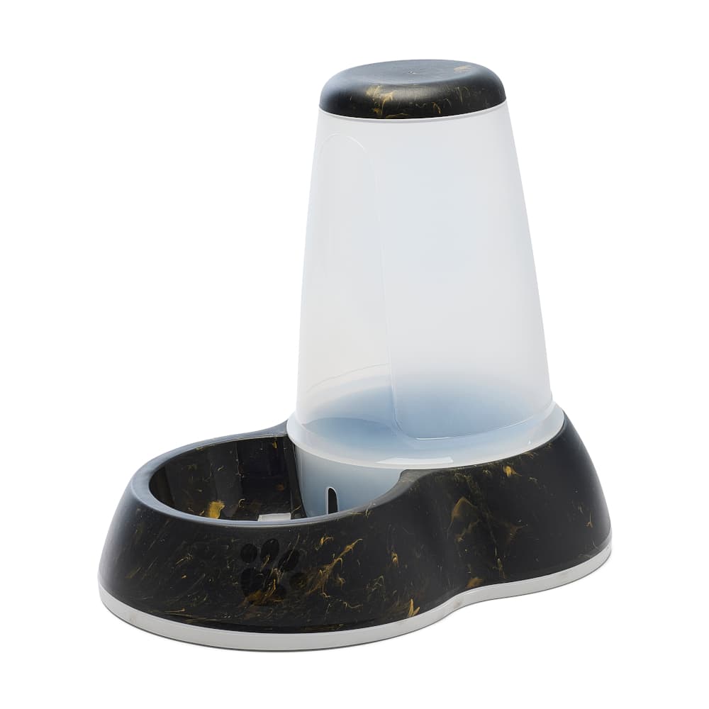 Dozownik karmy Savic Loop Marble - Do 3 l suchej karmy - czarno-złoty