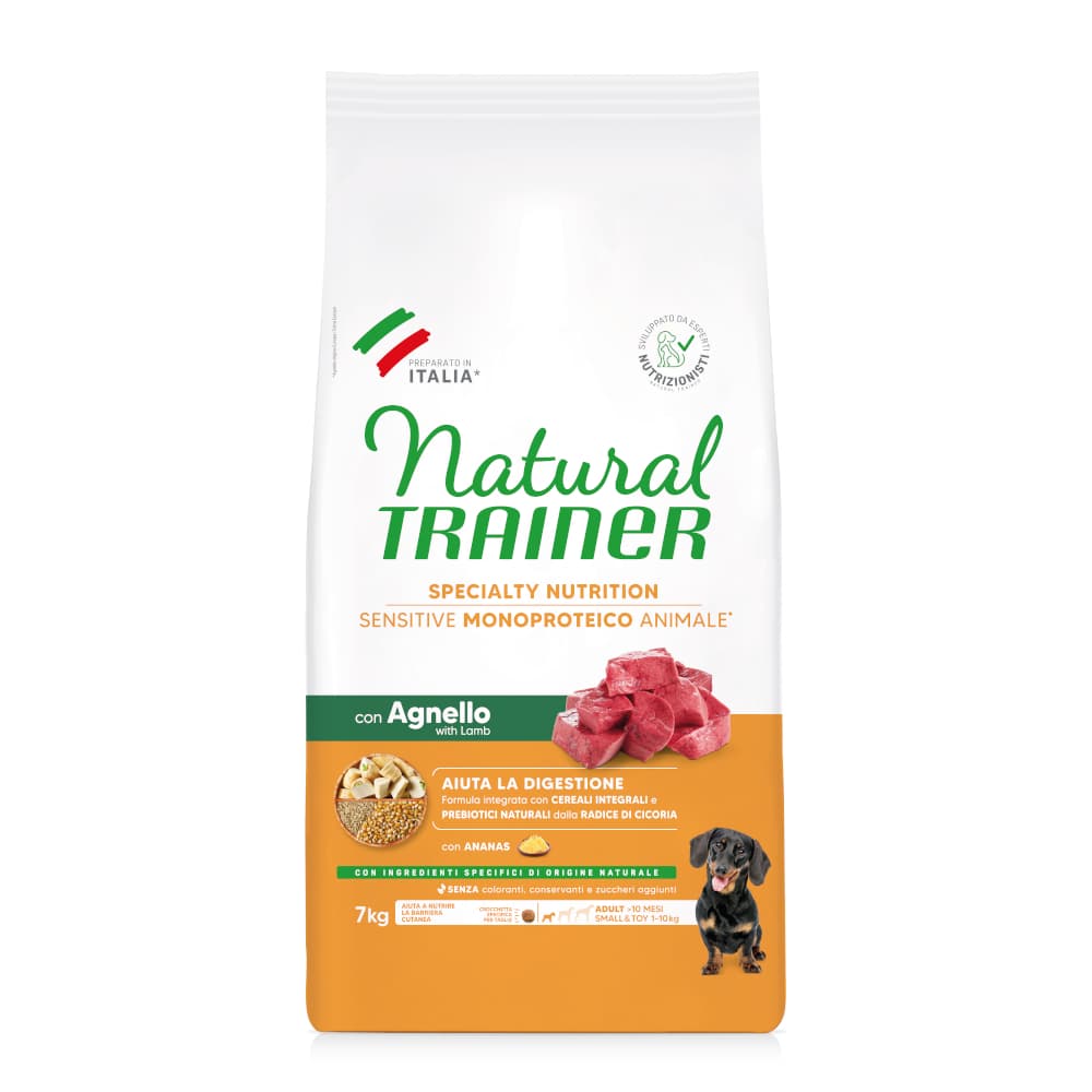 Natural Trainer Sensitive Adult Small & Toy z jagnięciną - 7 kg