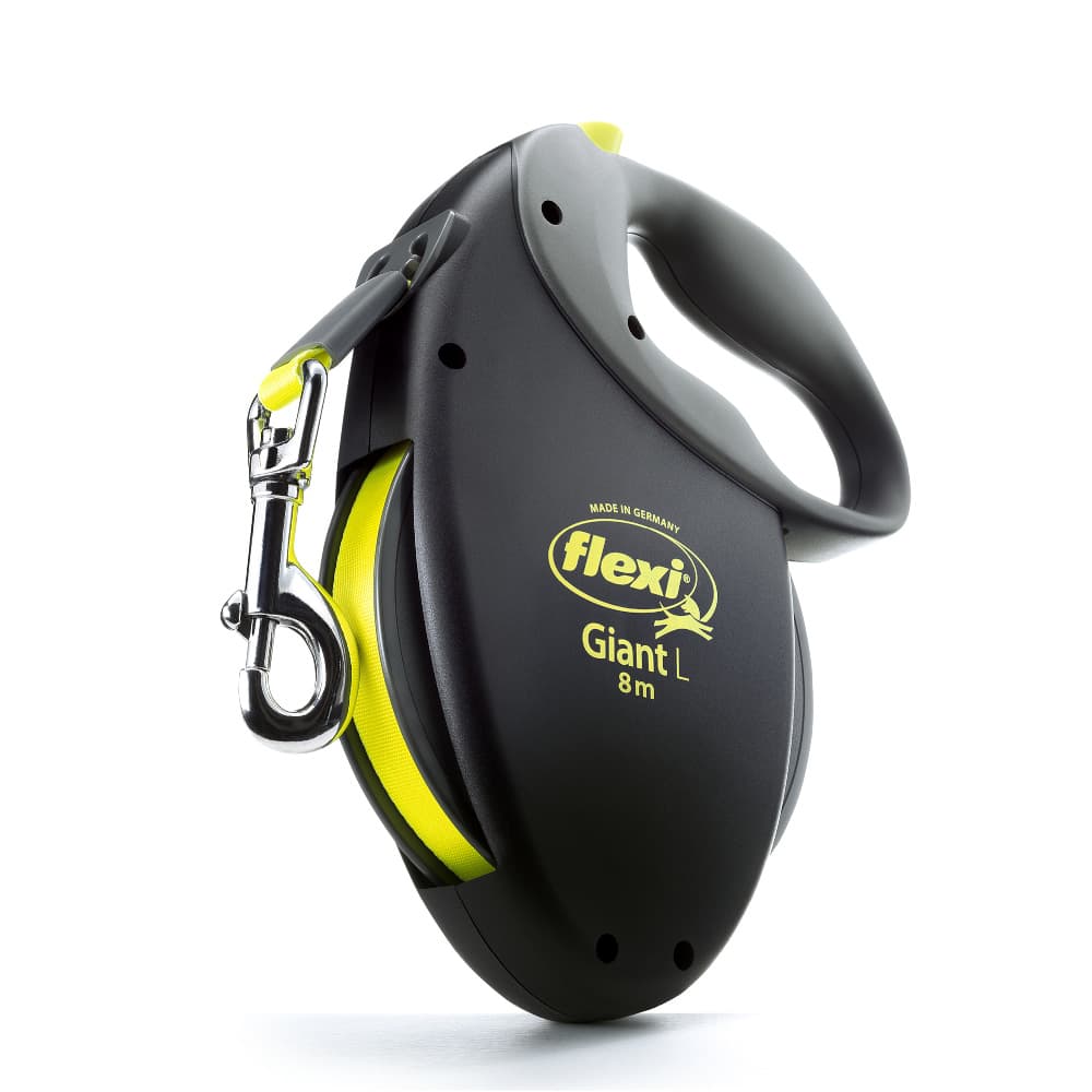 Smycz flexi Giant L, 8 m - Czarno-żółta