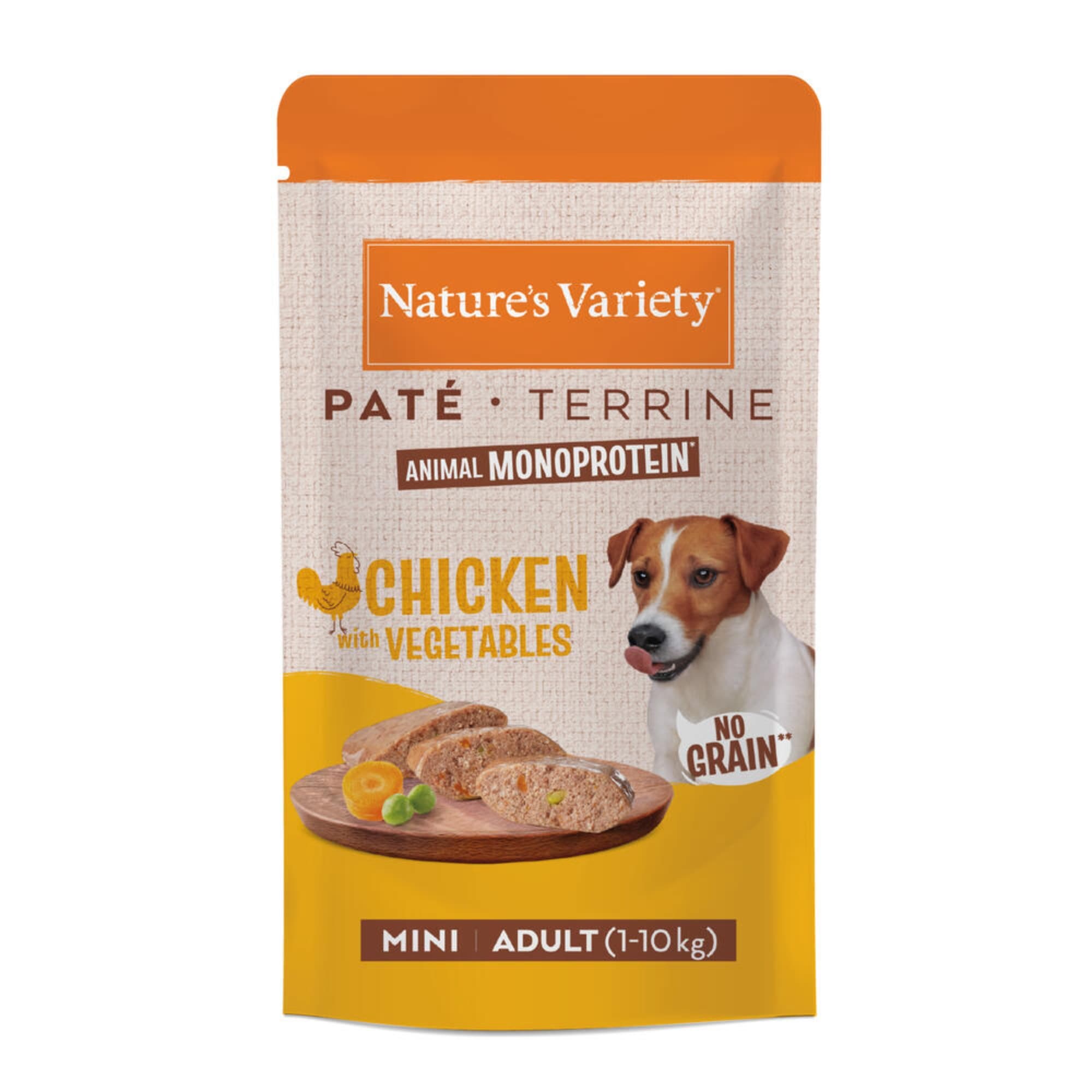 Nature's Variety Paté No Grain Adult Mini, 8 x 150 g - Kurczak