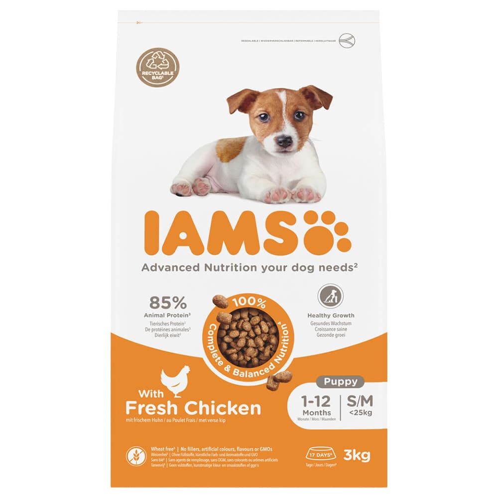 IAMS Advanced Nutrition Puppy Small / Medium Breed, kurczak - 2 x 3 kg