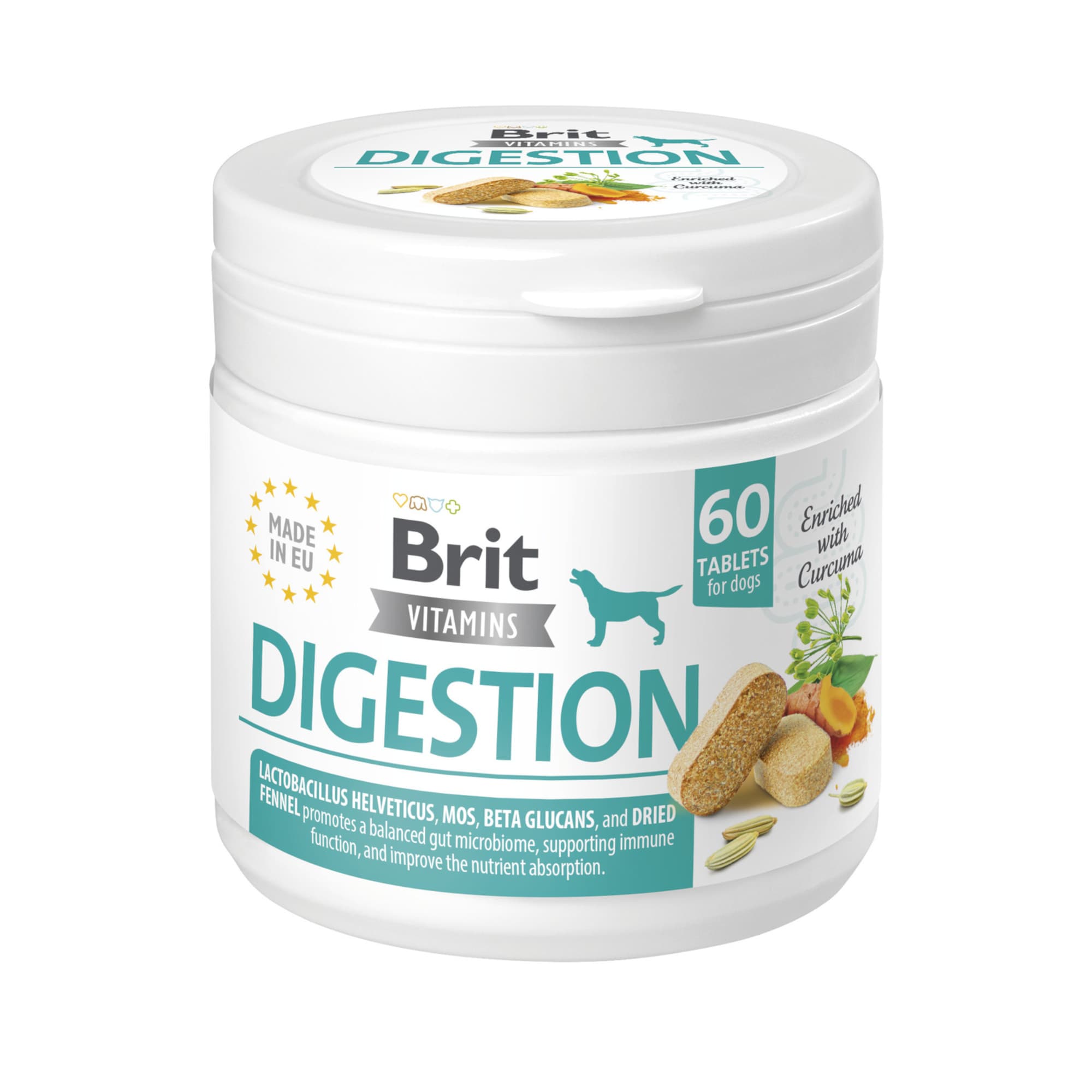 Brit Vitamins Digestion Support - 3 x 60 tabletek