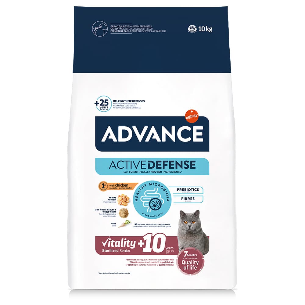 Advance Sterilized Senior +10, kurczak - 2 x 10 kg