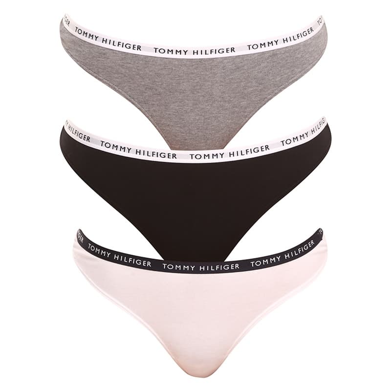 3PACK stringi damskie Tommy Hilfiger wielokolorowe (UW0UW02829 0TF) L