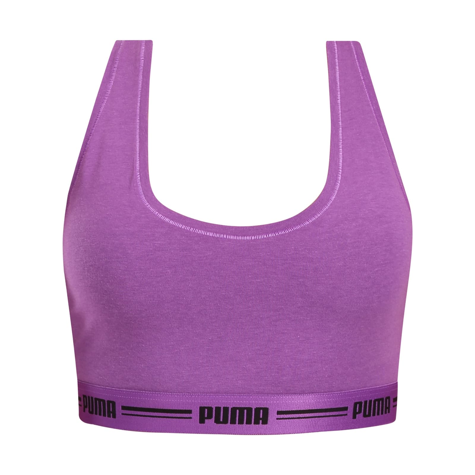 Damski biustonosz sportowy Puma fioletowy (604022001 020) L