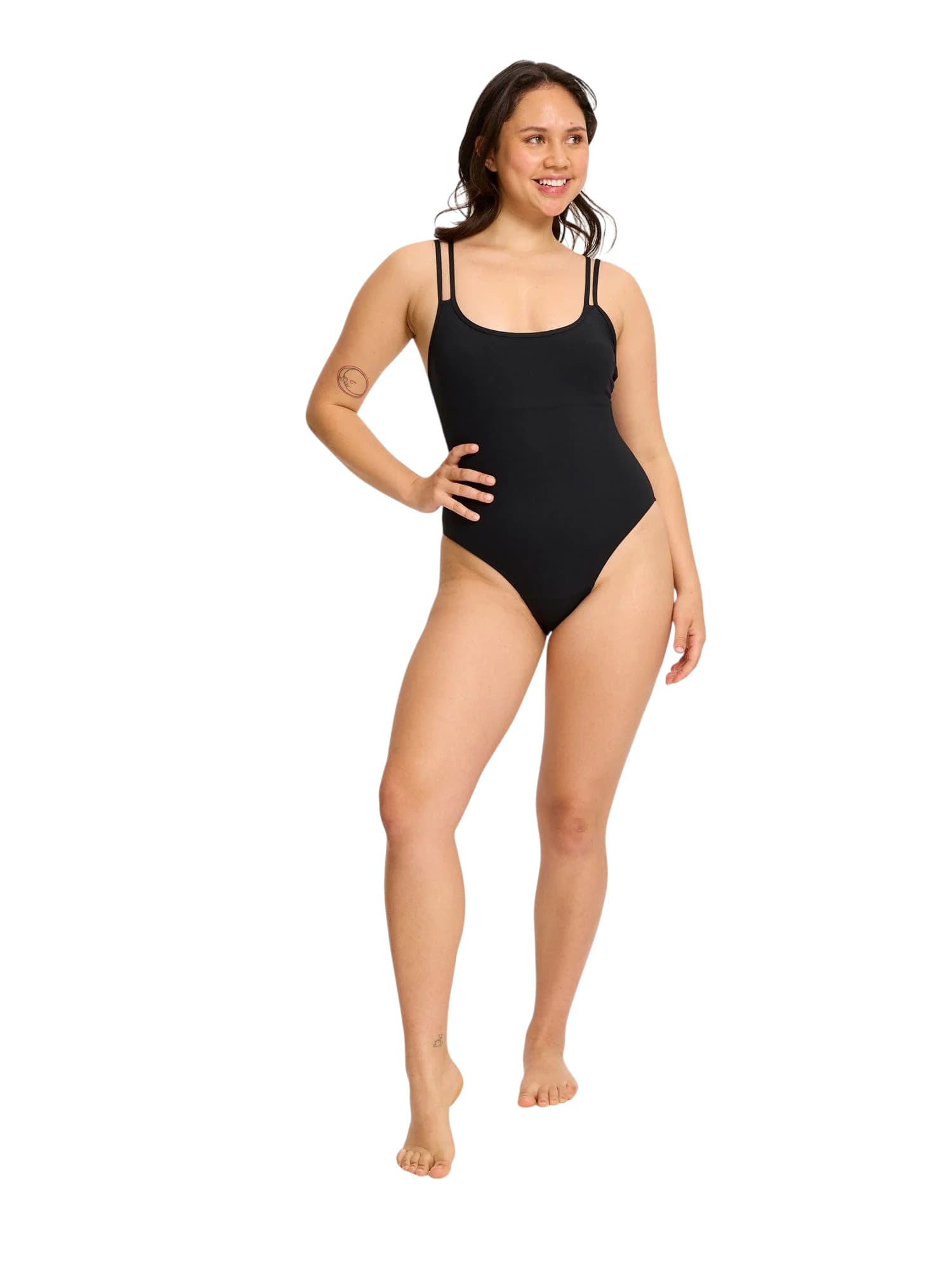 Stroj kąpielowy menstruacyjny Modibodi jednodílné Double Strap One Piece (MPMJDSOP) L