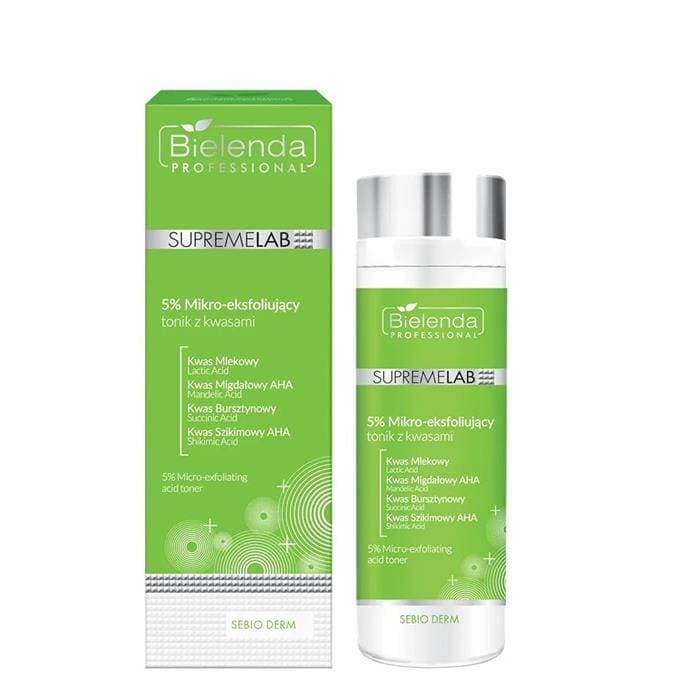 Bielenda Professional Sebio Derm 5% Mikro-eksfoliujący tonik z kwasami