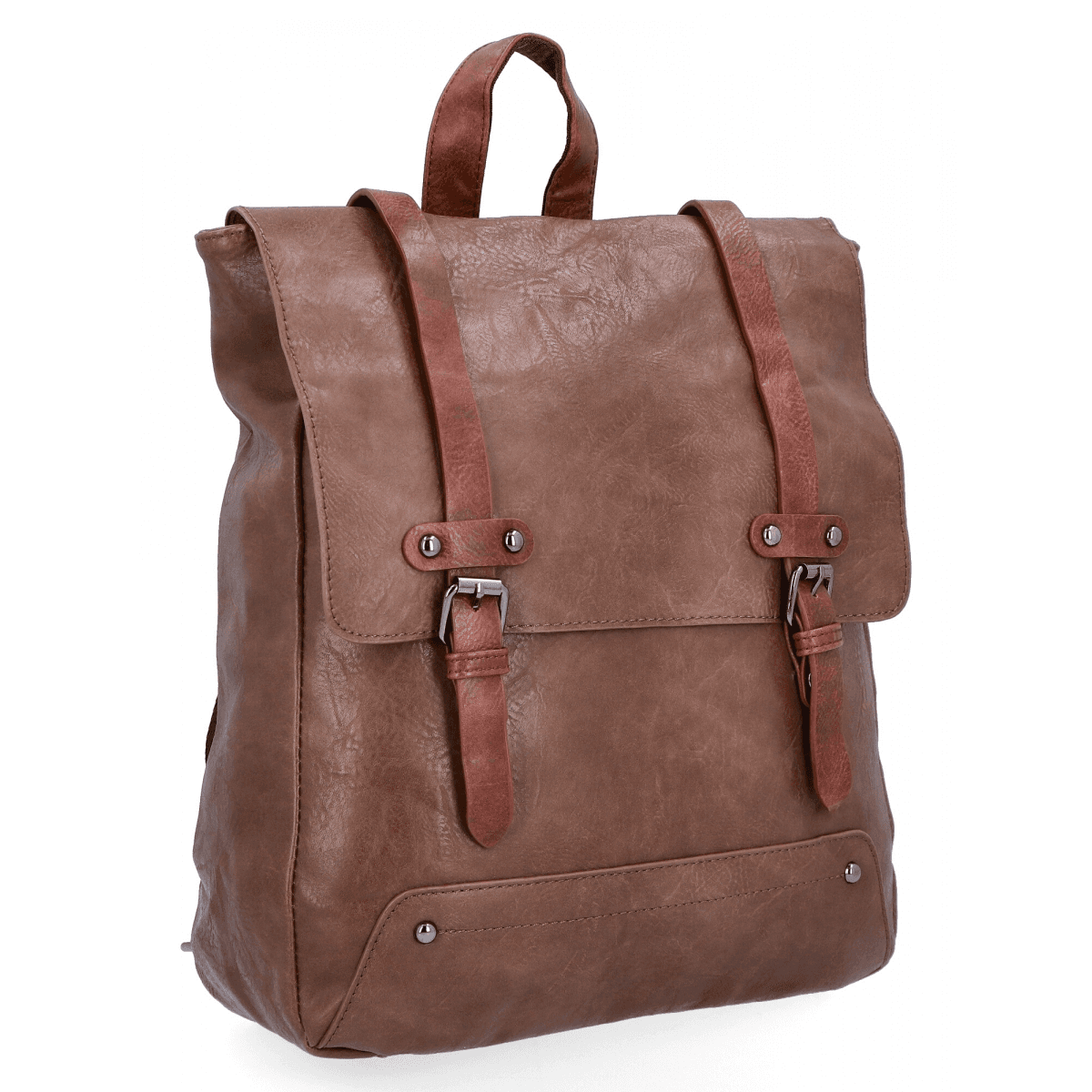 Plecak Damski XL Vintage firmy Herisson 1652L2049 Ziemisty