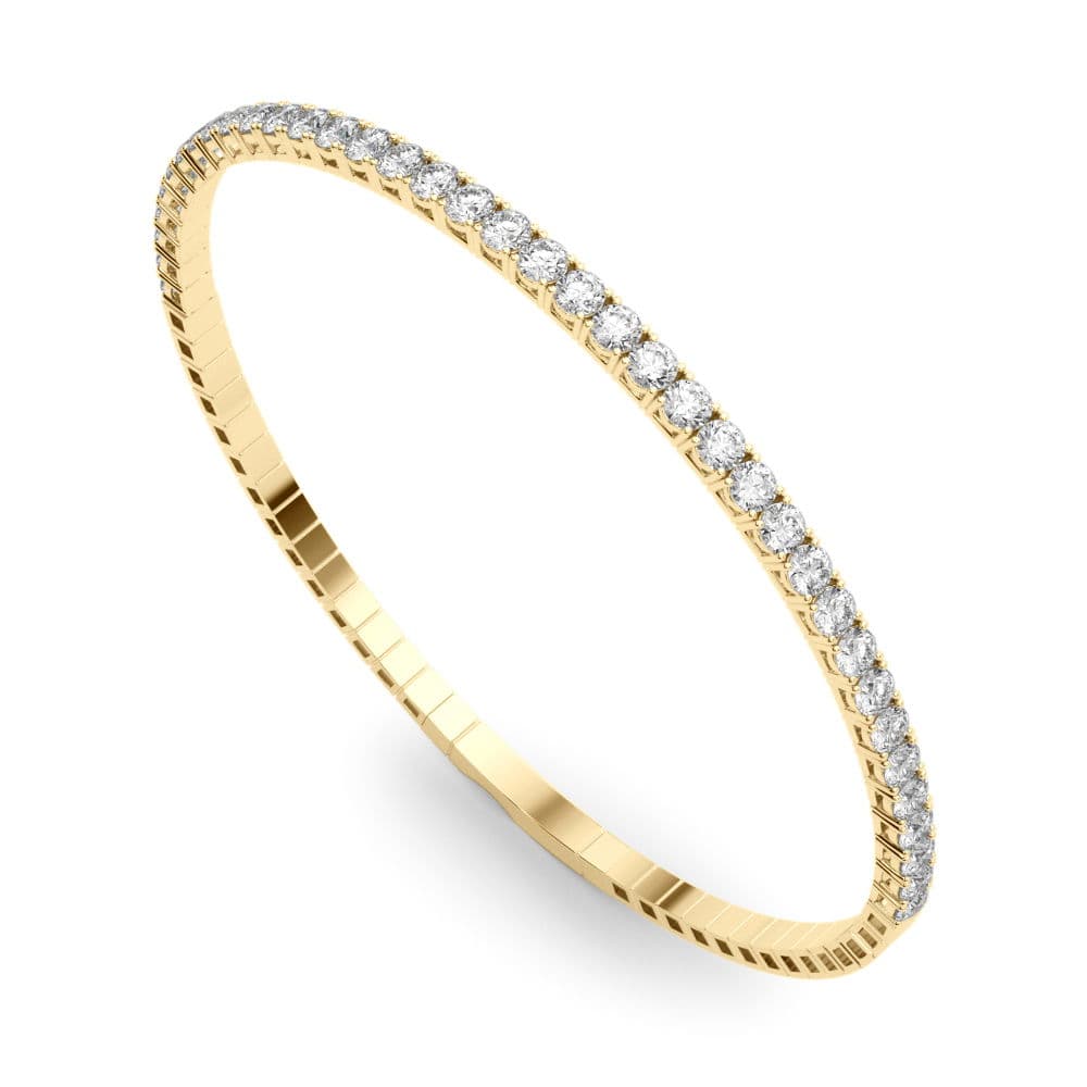 Elastyczna Bransoletka Bangle 1.26 krt Diament Laboratoryjny 585 Żółte Złoto (14K)