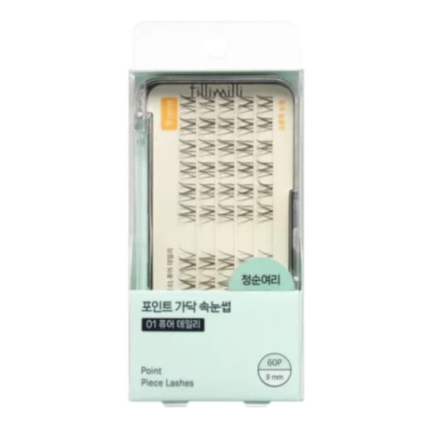 fillimilli - Point Piece Lashes - 60szt. - 01 Pure Daily (9mm)