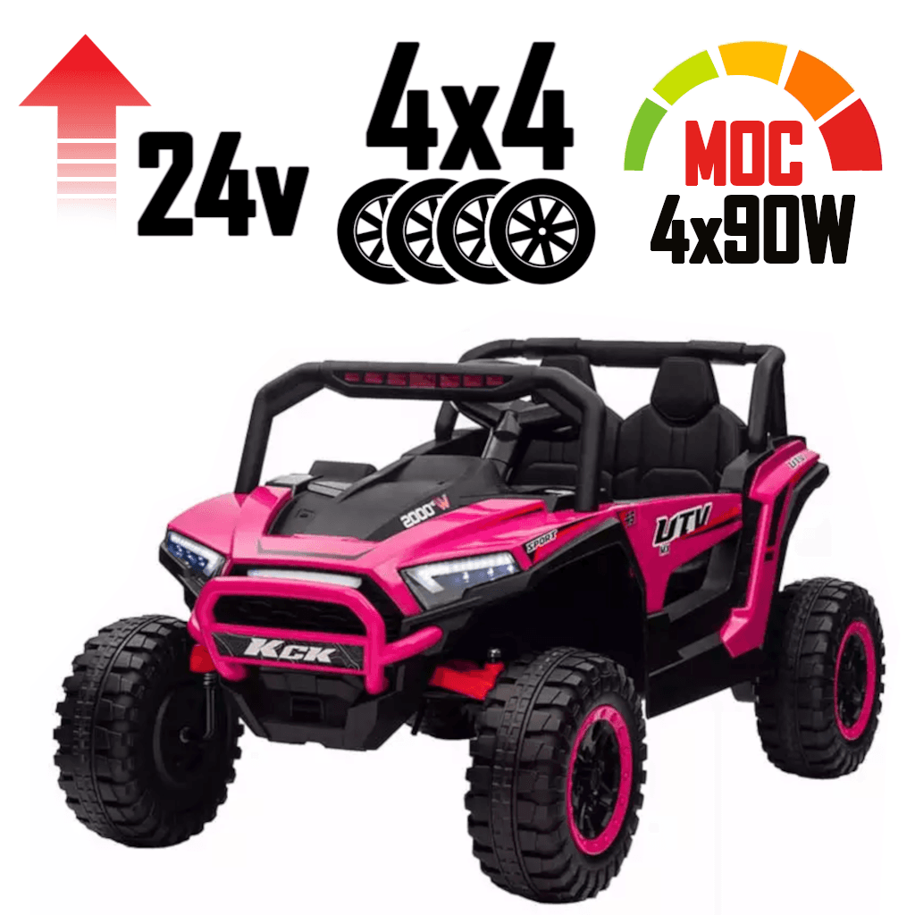 Buggy na akumulator Desert Fox XMX639B Różowy 4x4 do 50kg!