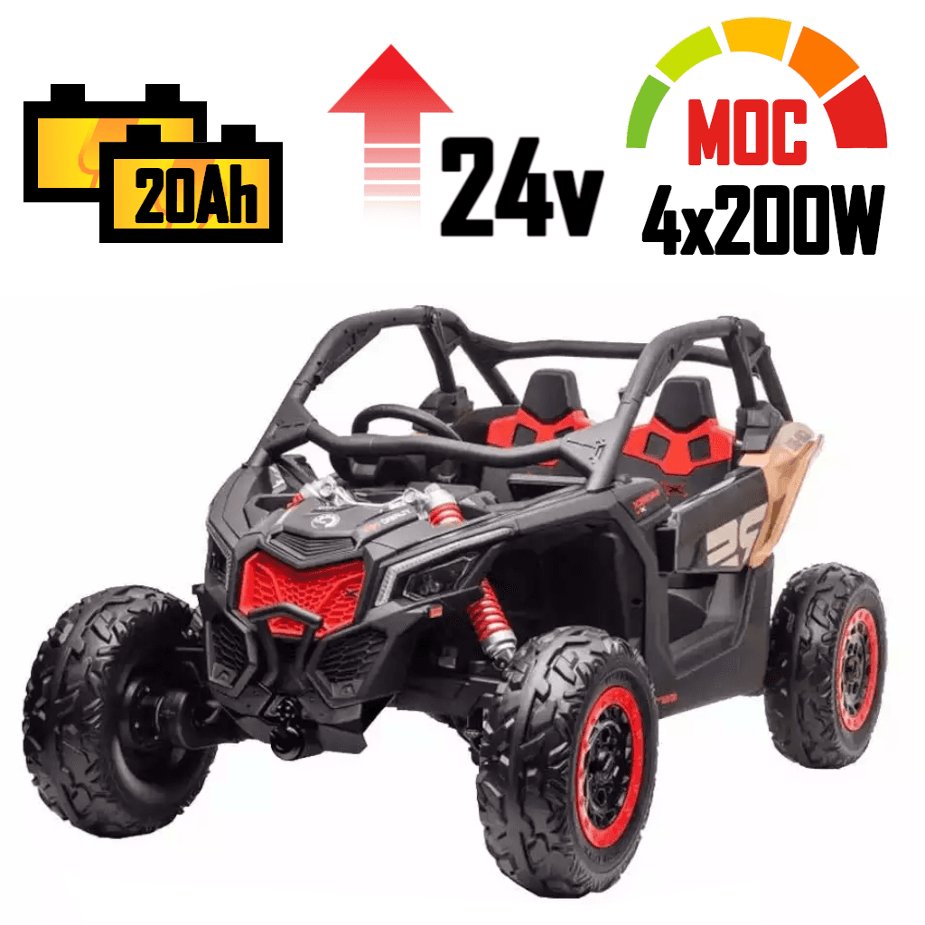 Mocne auto na akumulator Buggy Can-am RS Maverick Turbo RS DK-CA001 4x200W 24V20Ah!