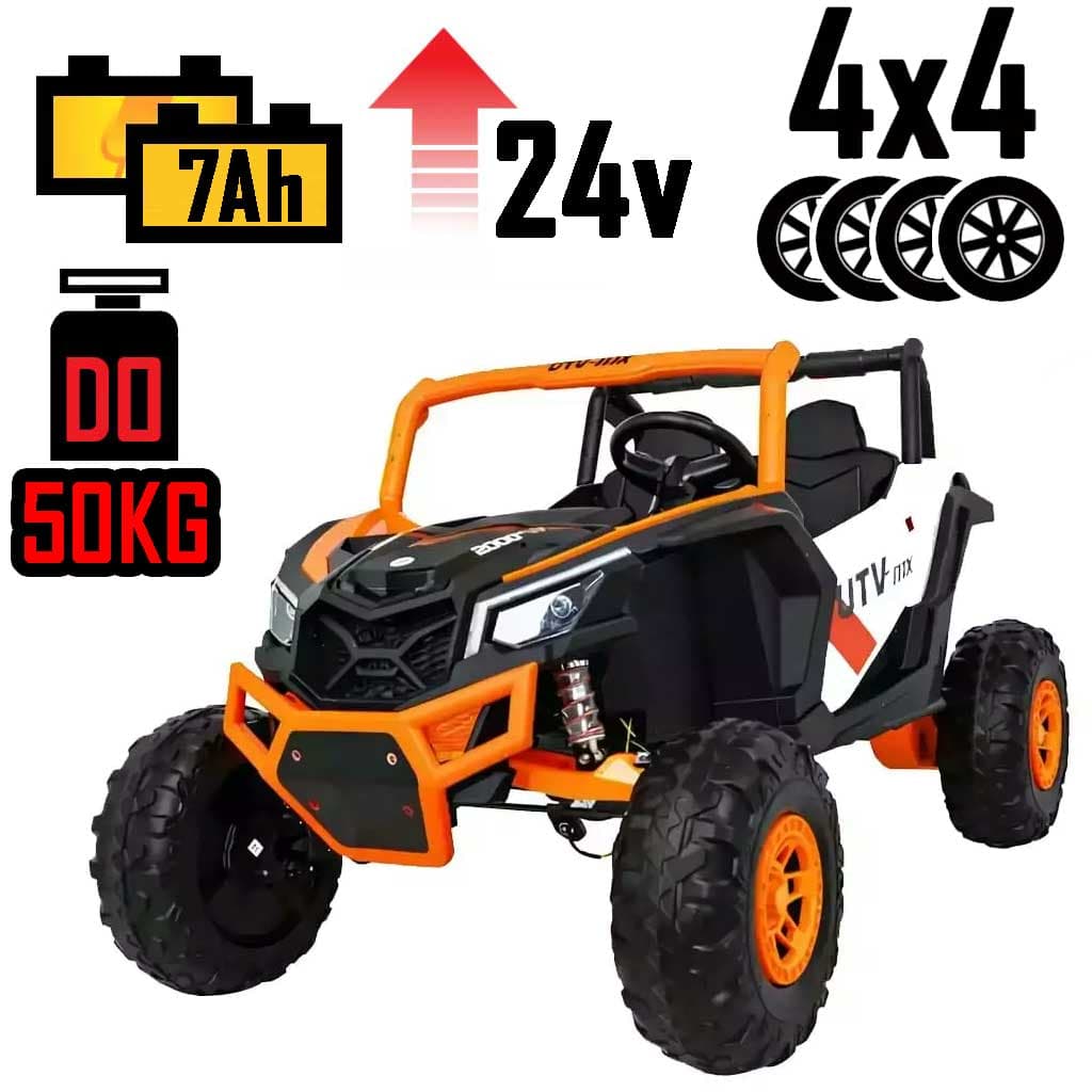 Buggy dla dzieci UTV-MX XMX613 Pomarańczowy 24V 7Ah