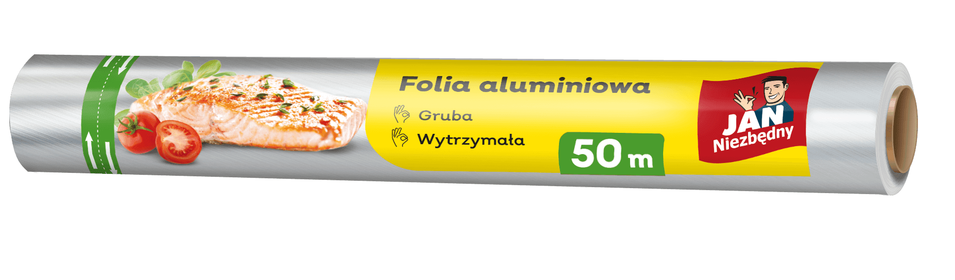 Folia aluminiowa do żywności gruba 50m Jan Niezbędny