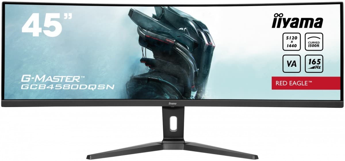 IIYAMA Monitor 45 cali G-Master GCB4580DQSN-B1 VA DQHD 5120x1440 165Hz USB-C-DOCK