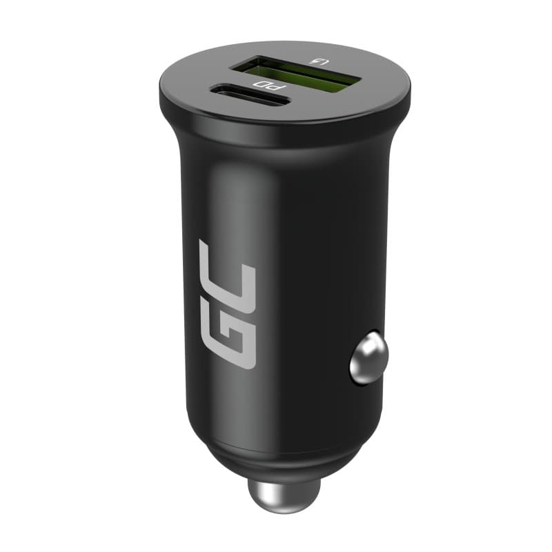 Green Cell Ładowarka samochodowa PowerRide Nano38 38W 6A 1xUSB-C,1xUSB-A