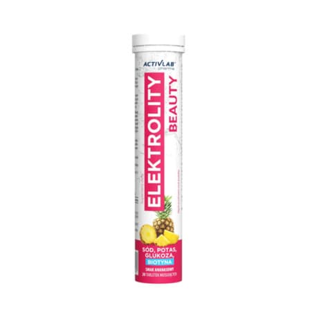 Activlab Elektrolity Beauty - elektrolity z biotyną i kwasem hialuronowym - 20 tabl.