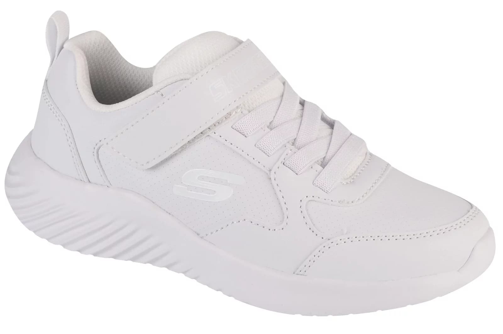 Skechers Bounder - Power Study 405626L-WHT, Dla chłopca, Białe, buty sneakers, syntetyk, rozmiar: 28