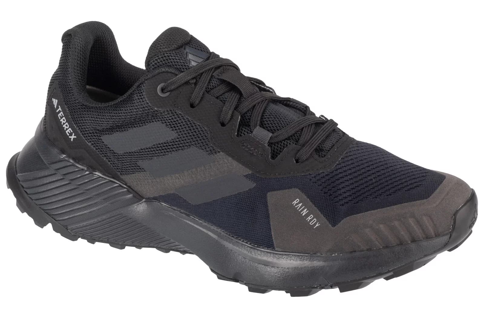 adidas Terrex Soulstride RAIN.RDY Trail IF5015, Męskie, Czarne, buty do biegania, przewiewna siateczka, rozmiar: 44
